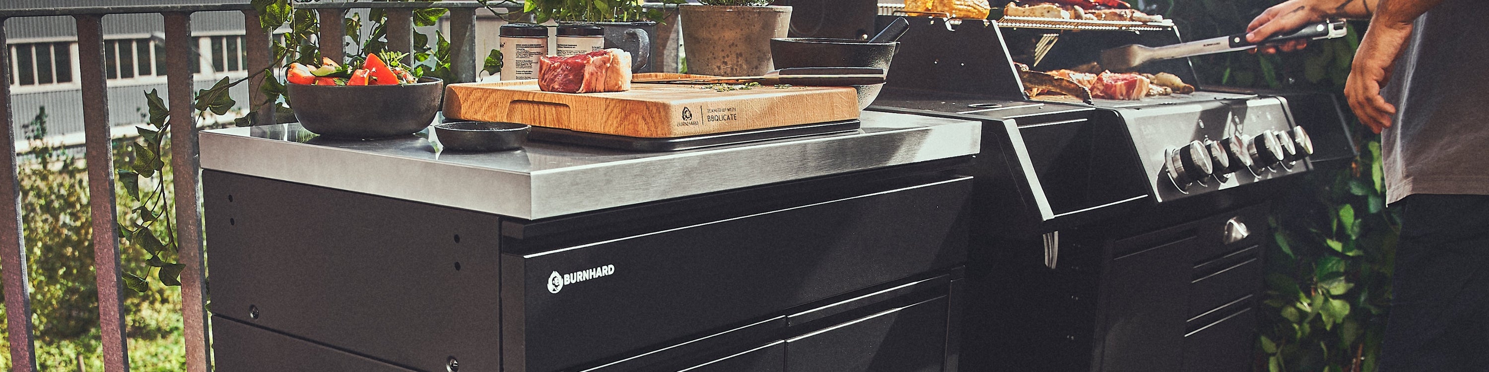 Barbecue bijzetwagen