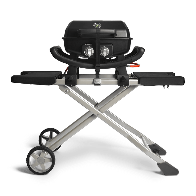 WAYNE draagbare balkongrill met 2 branders inclusief trolley
