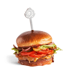 Hamburger satéstokjes set van 6