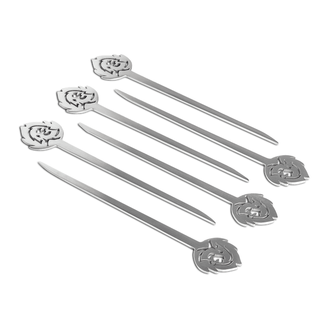 Hamburger satéstokjes set van 6