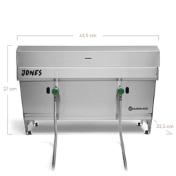 JONES opvouwbare gasbarbecue met 2 branders