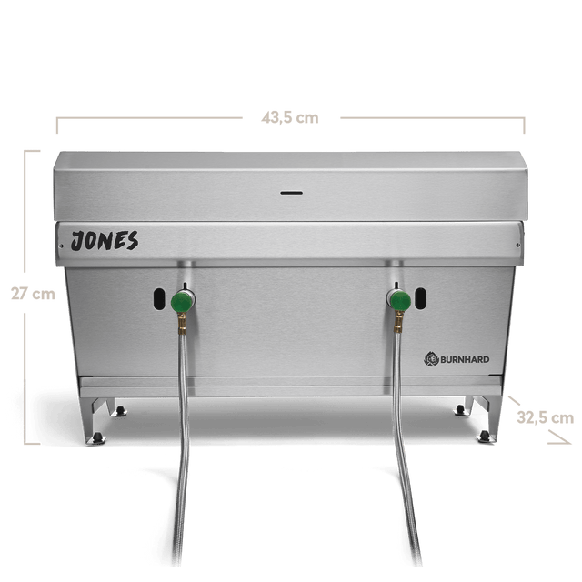 JONES opvouwbare gasbarbecue met 2 branders