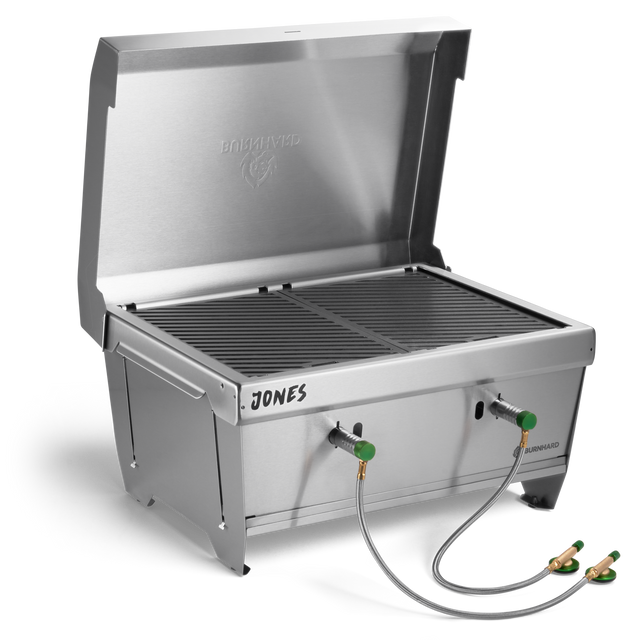 JONES opvouwbare gasbarbecue met 2 branders