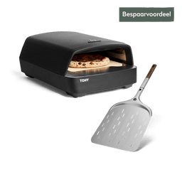 TONY gas pizzaoven met pizzaschep set 2-dlg.