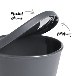 Gedetailleerd beeld van flexibel, BPA-vrij silicone